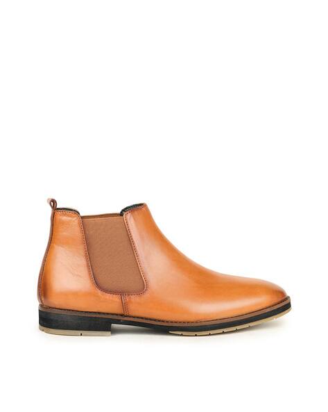 Men Slip-On Ankle-Length Boots