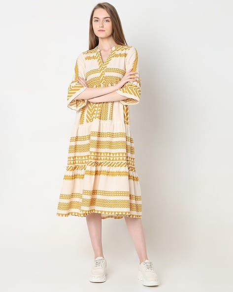 Vero Moda Women Printed A-Line Dress