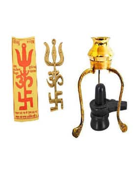 navyaksh Brass Tishakti & Tripai Lota with Shivling Showpiece-picture-18