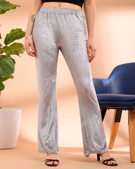Buy Formal Grey Trousers Pants for Women by FREEHAND Online