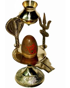 navyaksh Brass Shaligram Shiva Ling Showpiece-picture-49