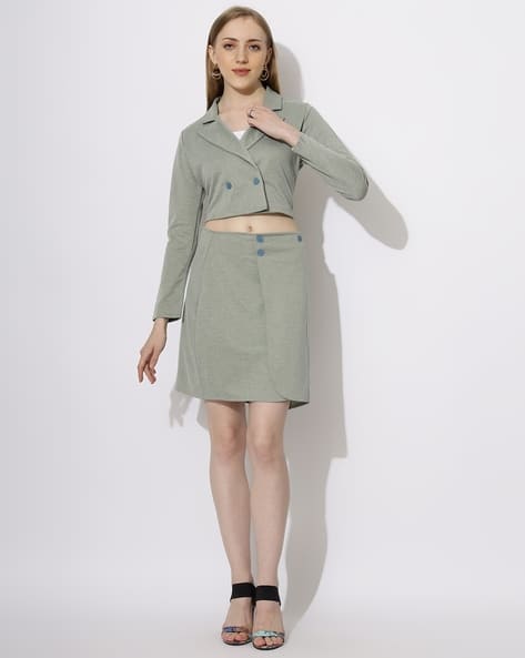 Co Ord H And M Green Skirt Buy Green Co-ord Sets For Women By