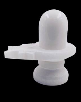 navyaksh Marble Shiva Lingam Shivling Showpiece-picture-24