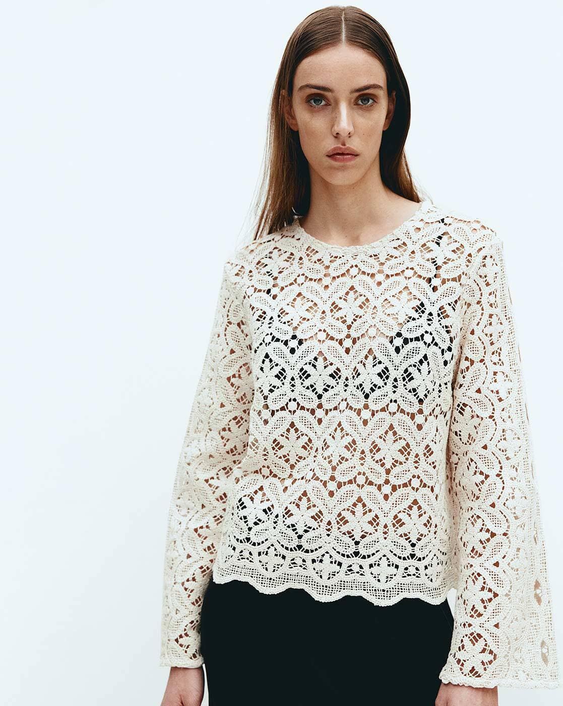 トップス andmary Lacey mary logo tops ivory トップス andmary Lacey mary logo tops ivory Lindsay logo