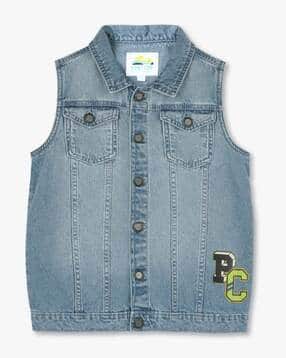 point cove Boys Mid-Wash Denim Jacket-picture-50