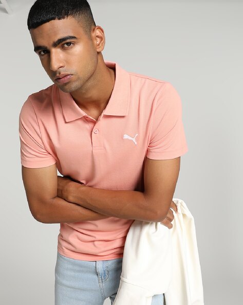 Slim Fit Polo T-Shirt with Logo Print