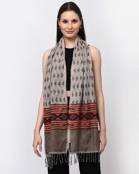 Geometric Woven Acrylic Muffler Price in India