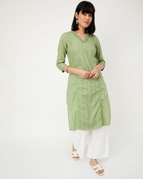 max Women V-Neck A-Line Kurta-picture-32