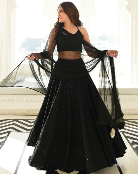 Women Embellished Lehenga Choli Set with Dupatta