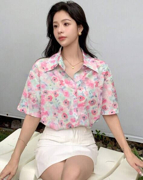 LERIYA FASHION Women Floral Print Regular Fit Top