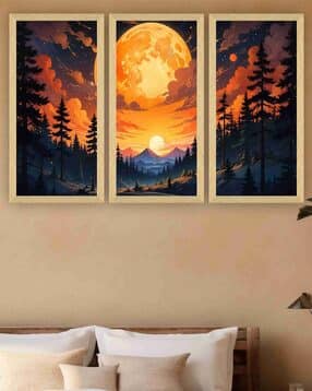 saf Set of 3 Printed Modern Wall Art Paintings-picture-40
