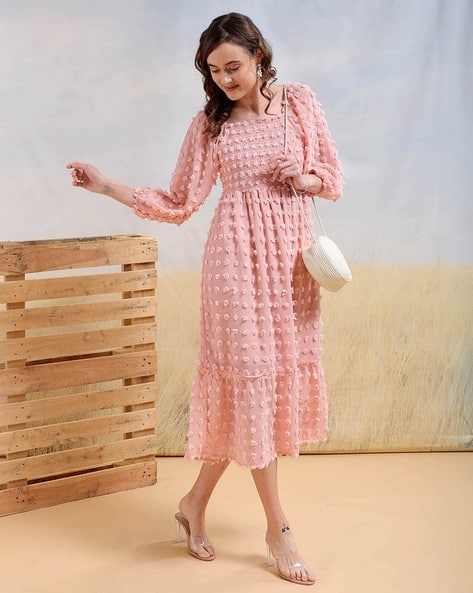 Buy Pink Dresses for Women by FREEHAND Online | Ajio.com