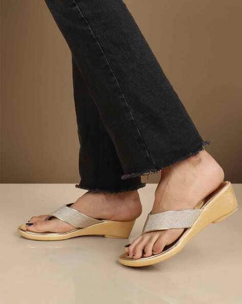 Women Open-Toe Slip-On Wedges