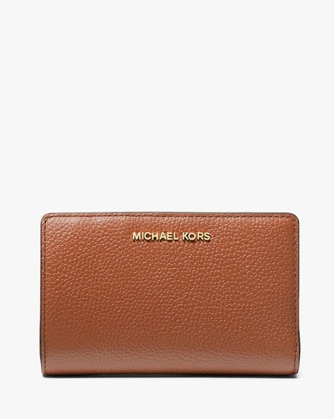 Pebbled Leather Medium Bi-Fold Wallet