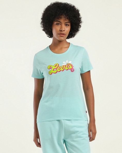 Buy Indigo Tshirts for Women by LEVIS Online Ajio