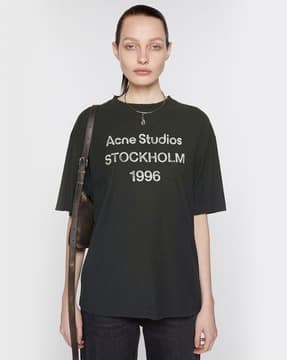 Buy Acne Studios Printed Logo Relaxed Fit T-Shirt | Faded Buy Acne Studios Printed Logo Relaxed Fit T-Shirt | Faded