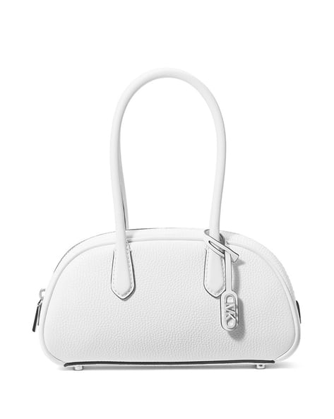 Buy Michael Kors Lulu Small Leather Satchel Bag White Color