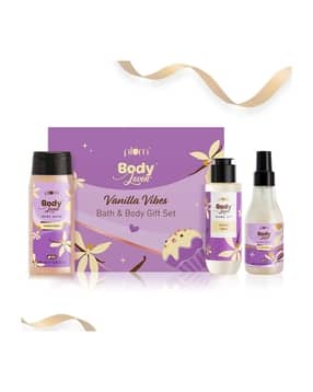 plum BodyLovin' Vanilla Vibes Bath & Body Gift Set with Body Wash Body Mist & Body Oil-picture-26