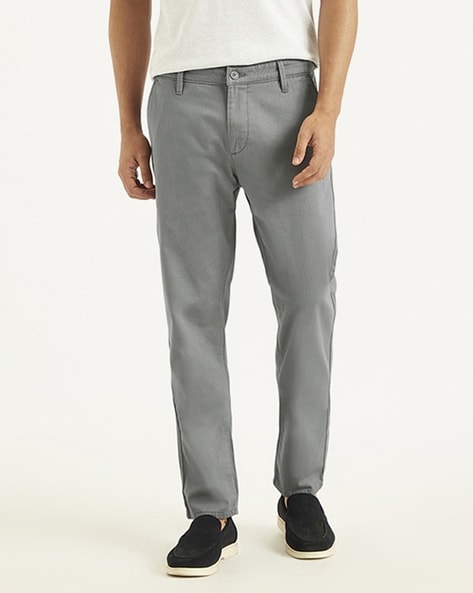 Levis Men Tapered Fit Flat-Front Trousers