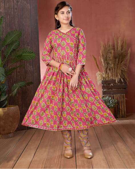 Buy Pink Kurtas Kurtis for Girls by MUHURATAM Online Ajio