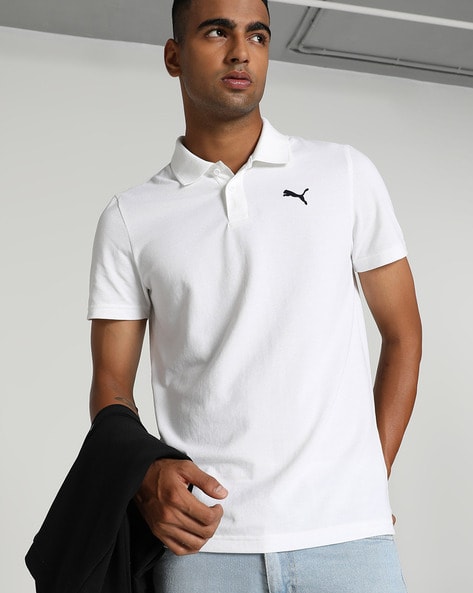 Slim Fit Polo T-Shirt with Logo Print