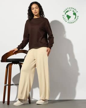 proearth by azorte Women Ribbed Straight Track Pants-picture-41