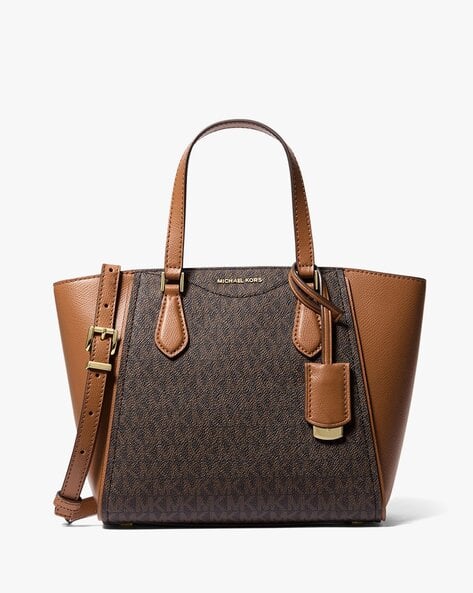 Buy Michael Kors Taryn Small Signature Logo Leather Convertible