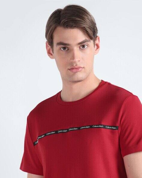 Calvin Klein Tape T Shirt Buy Calvin Klein Men Black Brand Tape