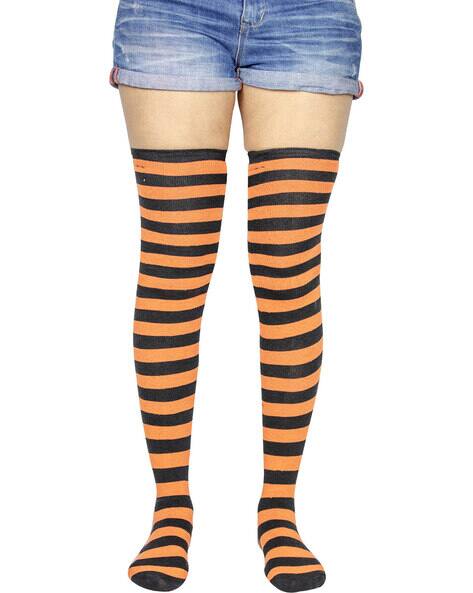 Buy Orange Socks Stockings for Women by Neska Moda Online