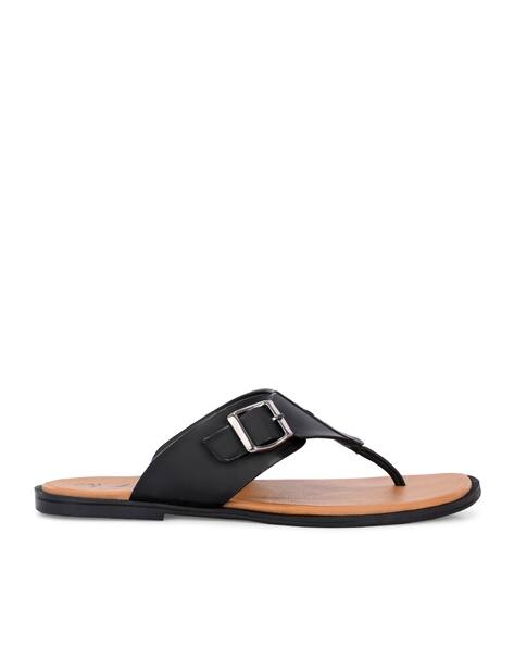 Buy Black Flip Flop \u0026 Slippers for Men by KNOOS Online | Ajio.com