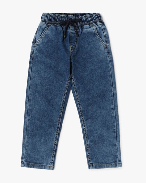 Boys Lightly Washed Relaxed Jeans