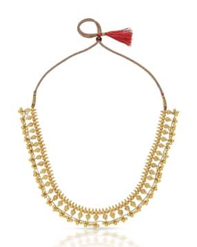 p n gadgil jewellers Women Yellow Gold Short Necklace-picture-14