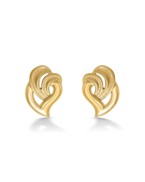 Women Yellow Gold Stud Earrings - Main Image