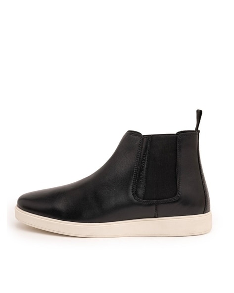 Men Slip-On Mid-Calf Chelsea Boots