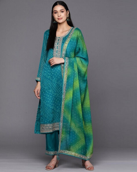 Women Printed Straight Kurta Set Price in India