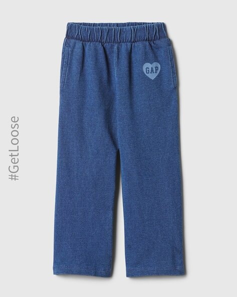 Buy Blue Trousers Pants for Girls by Gap Kids Online Ajio