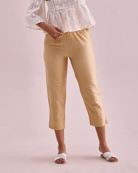 womens pants go colors golden pants
