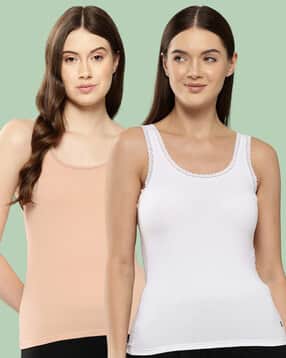 Women Pack of 2 Round-Neck Camisole-image-49