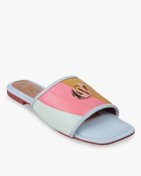 Catwalk Women Colourblock Slip-On Sandals