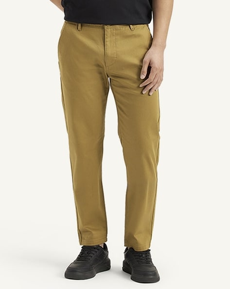 Levis Men Regular Fit Flat-Front Chinos