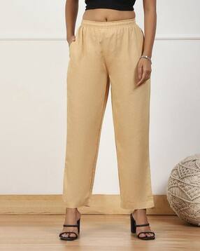 biba Women Relaxed Fit Pants with Insert Pockets-picture-19