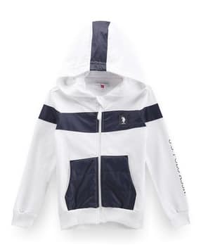 u.s. polo assn. Boys Colourblock Regular Fit Hoodie-picture-34