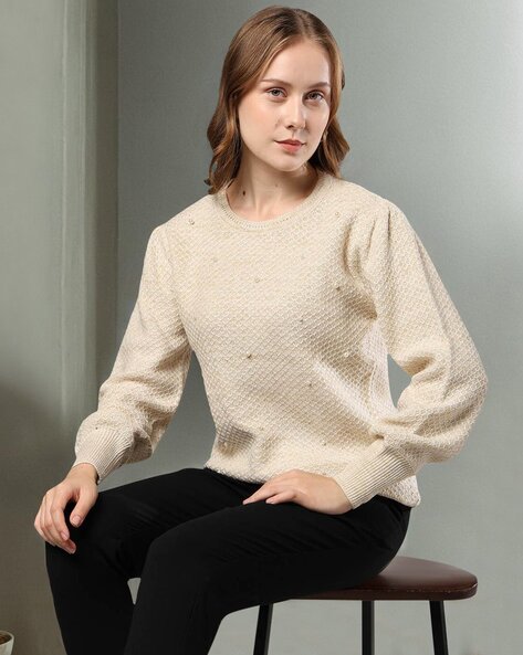 Off White Sweaters & Cardigans for Women by Fig Online | Ajio.com