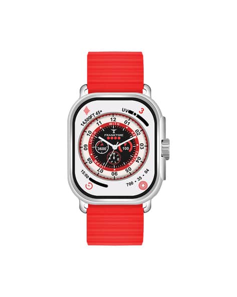 Frank Time Men FT-0050 RD Square Shaped Analogue Watch with Tang Buckle Closure