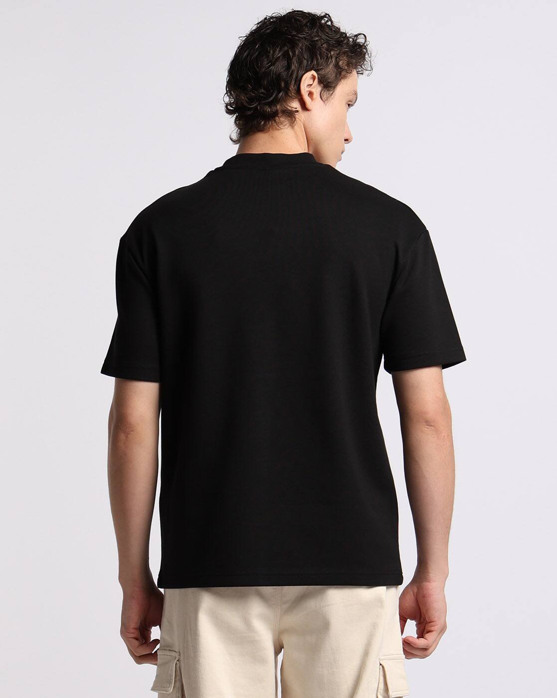 Buy Black Tshirts for Men by Altheory by AZORTE Online