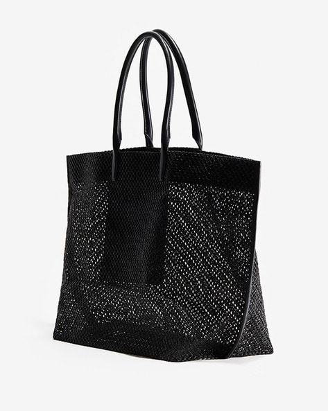 Fashion h and m black handbag