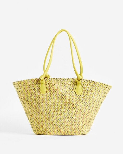 H&m yellow shops bag