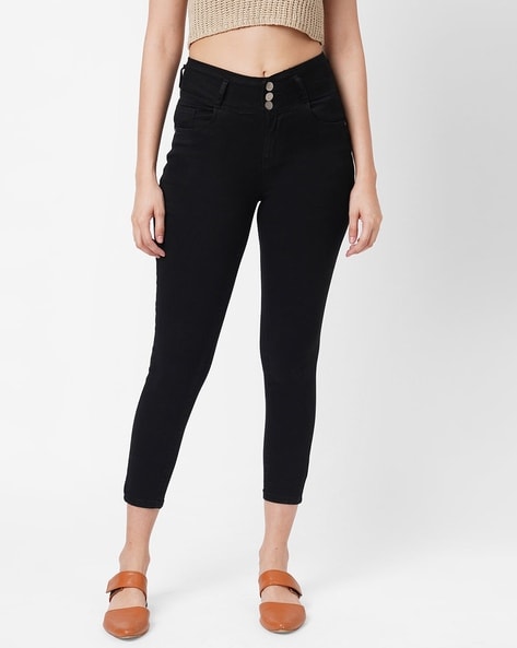 Buy Black Jeans Jeggings for Women by KRAUS Online Ajio