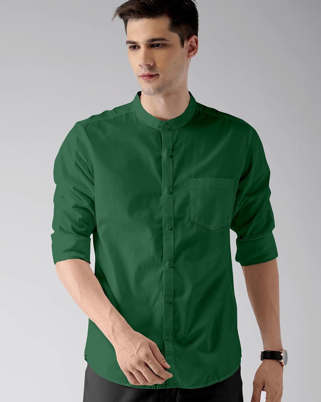 Buy Praizy Men Regular Fit Shirt with Ma Online | Ajio.com