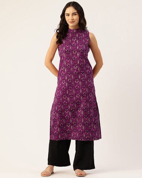 Buy Purple Kurtis Tunics for Women by Clothing Culture Online